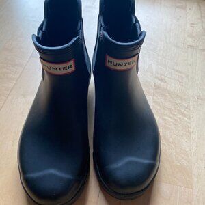 Women's Hunter Original Chelsea Boot-Black Size 7
